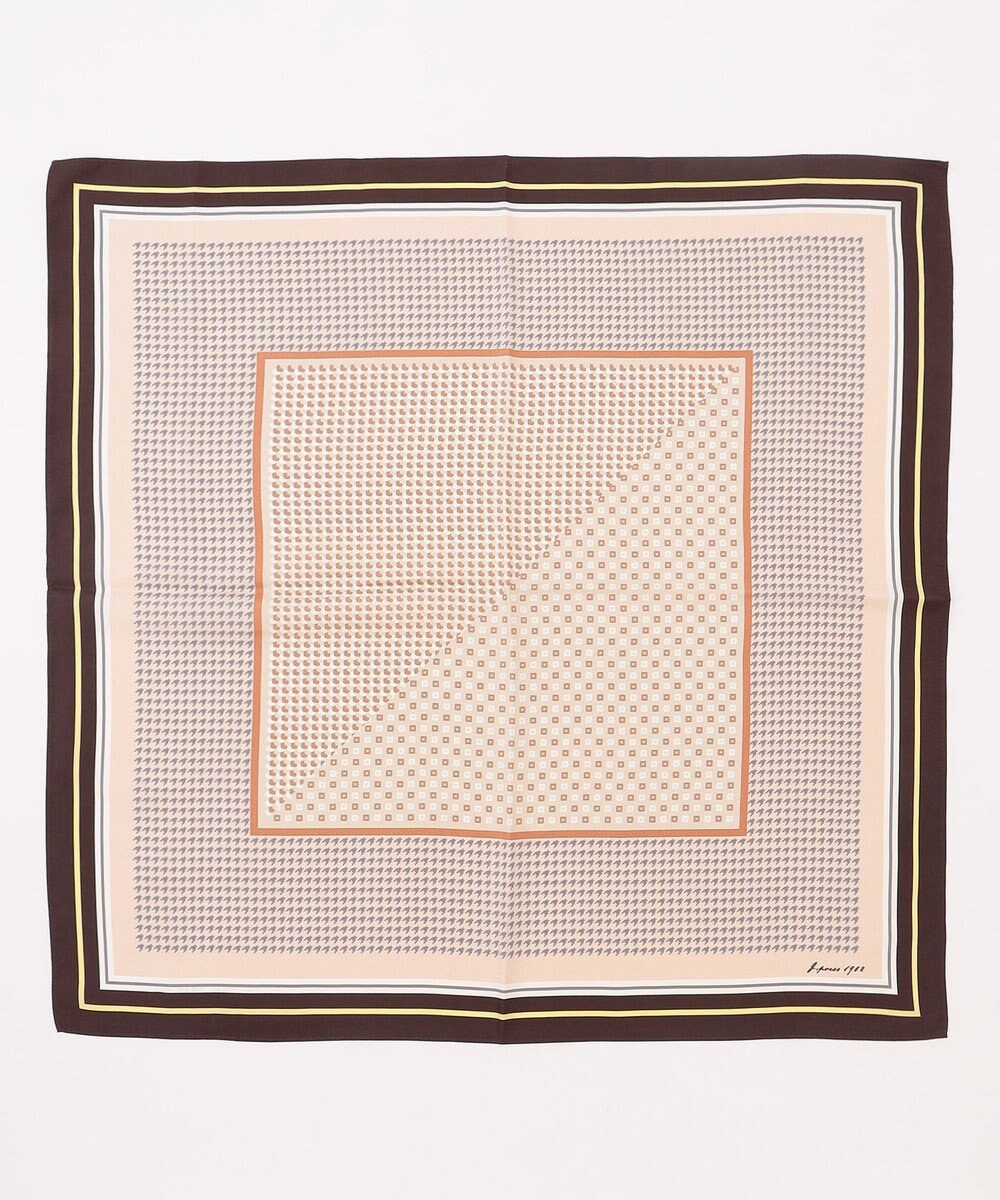 J.PRESS LADIES houndstooth スクエア スカーフ 