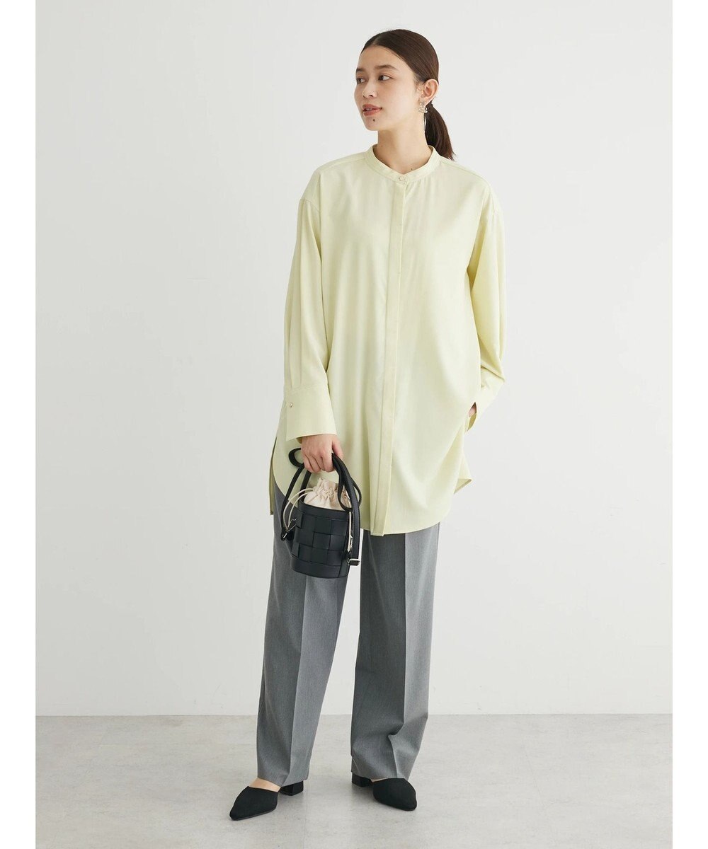 Green Parks イージーケア　比翼ボタンチュニック 