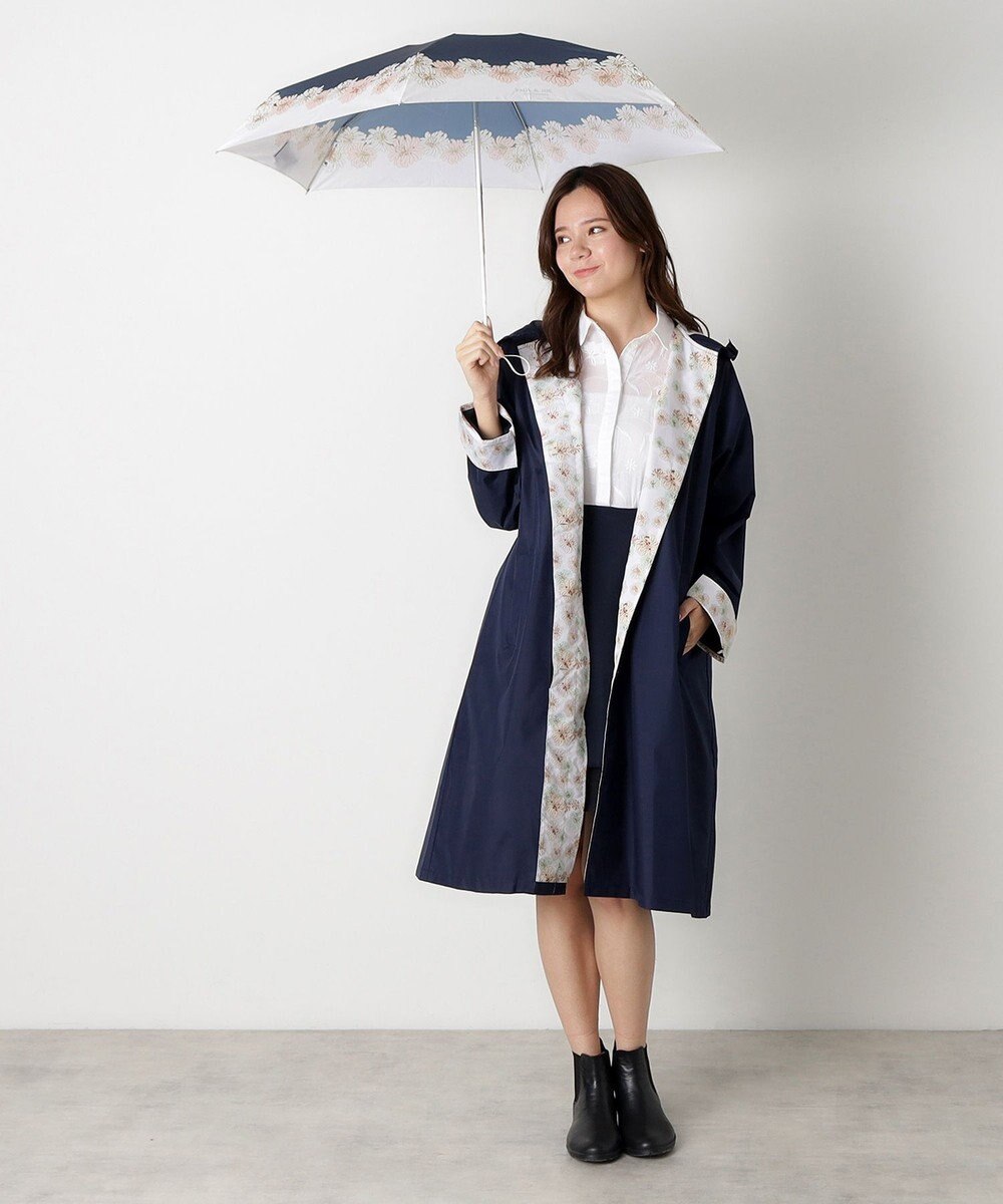 MOONBAT 【UVカット/コンパクト】ポール & ジョー (PAUL & JOE ACCESSOIRES) 折りたたみ雨傘 クリザンテーム 