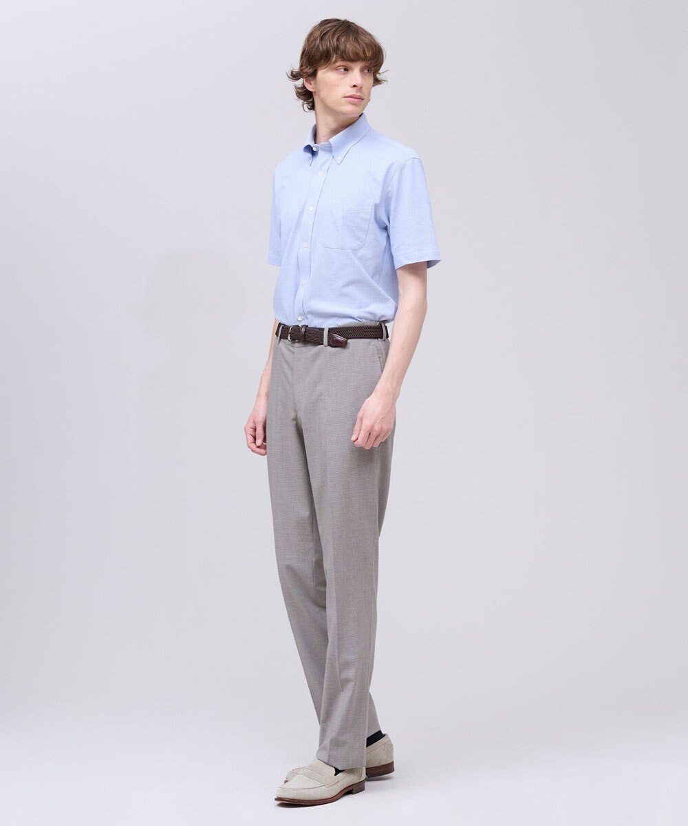 J.PRESS MEN 【吸水速乾 / 抗菌防臭 / 遮熱 / 防シワ】【J.PRESS OXFORD JERSEY】カノコインレイ半袖 シャツ / B.D. 