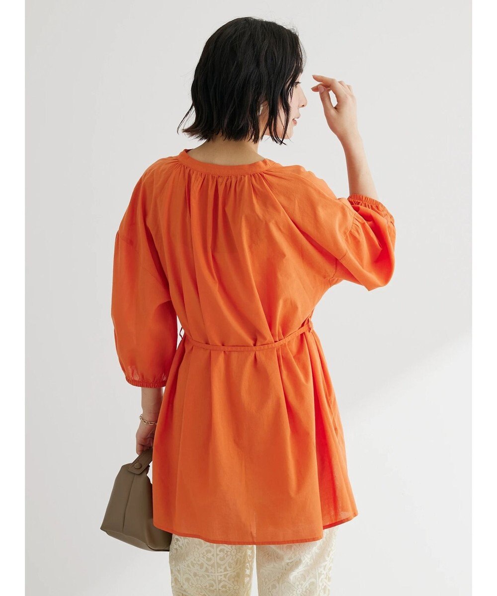 Green Parks スキッパーボリュームブラウスチュニック 