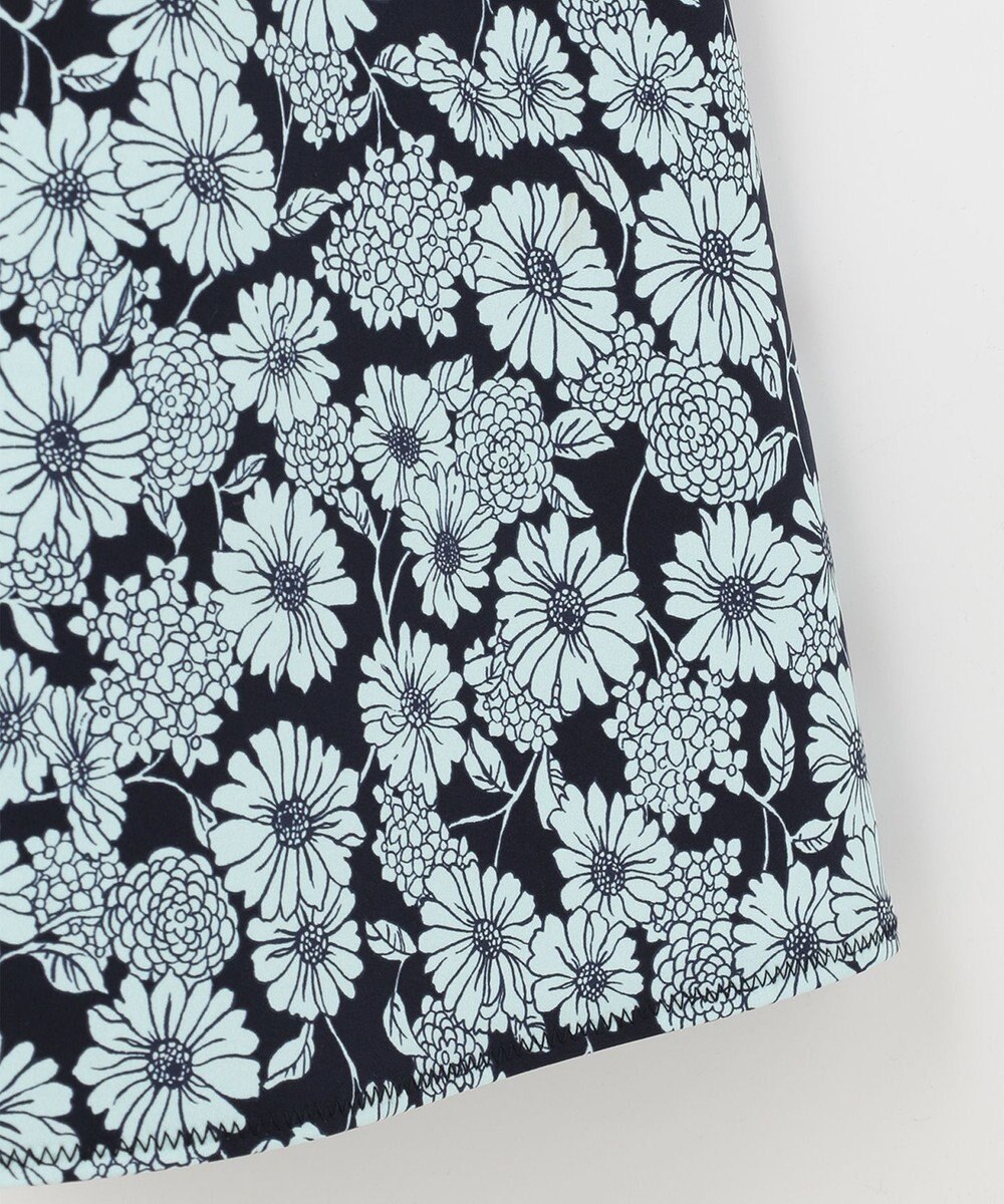 組曲 【組曲×setsuko sagittaire】バイカラーフラワープリント フレアスカート 