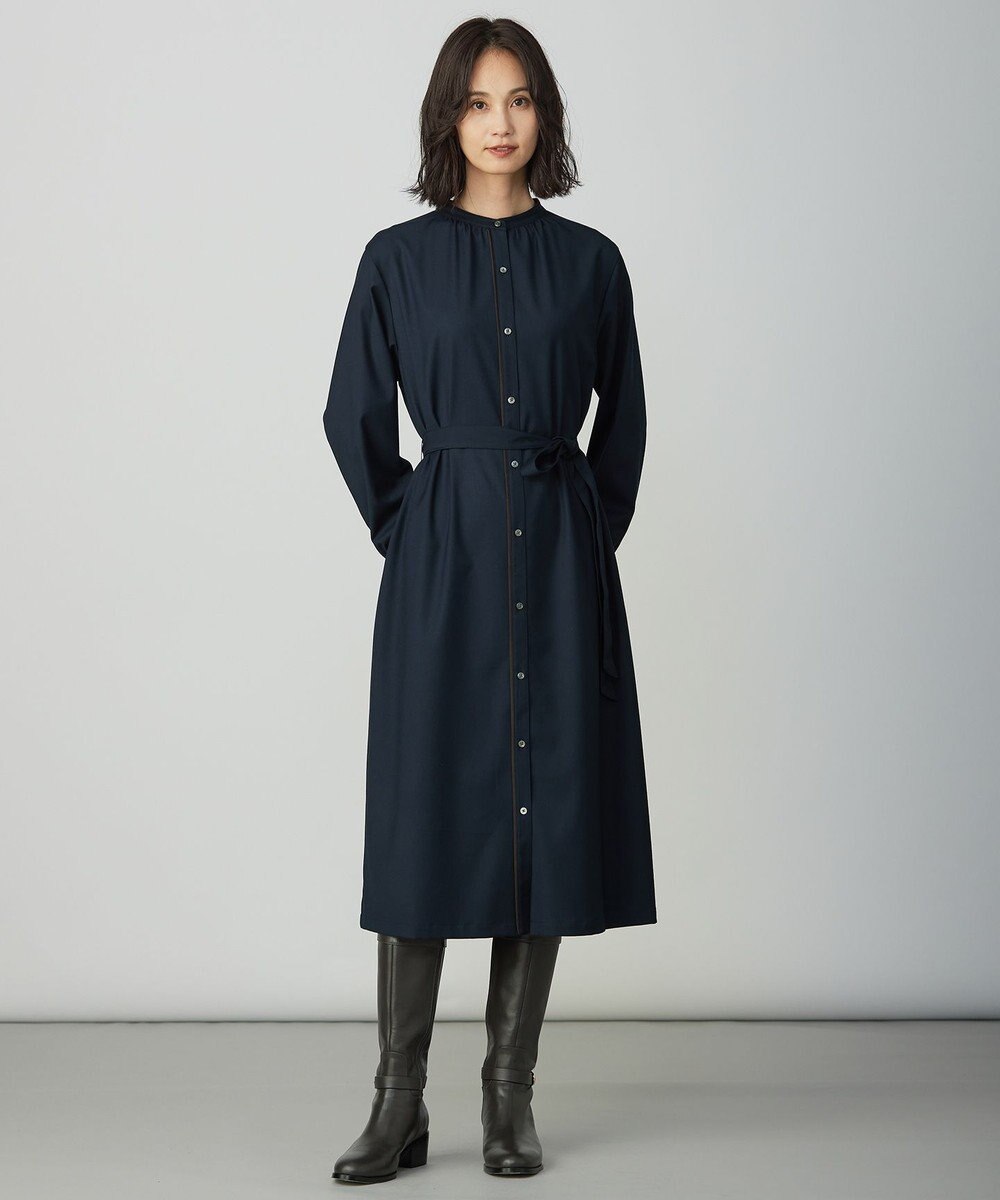 J.PRESS LADIES S ギャバストレッチ ワンピース 