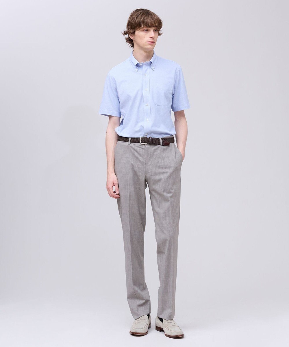 J.PRESS MEN 【吸水速乾 / 抗菌防臭 / 遮熱 / 防シワ】【J.PRESS OXFORD JERSEY】カノコインレイ半袖 シャツ / B.D. 