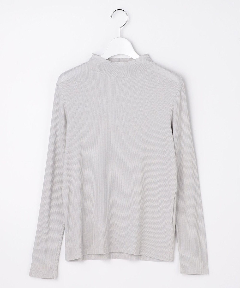 J.PRESS LADIES S シルク混ベアテレコ ハイネック シアー カットソー 