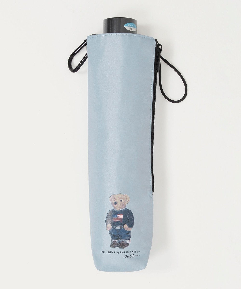 MOONBAT 【WEB限定/遮光率100%/遮熱/UV/耐風】POLO RALPH LAUREN（ポロ ラルフローレン）晴雨兼用日傘 ポロベア 無地 折りたたみ傘 