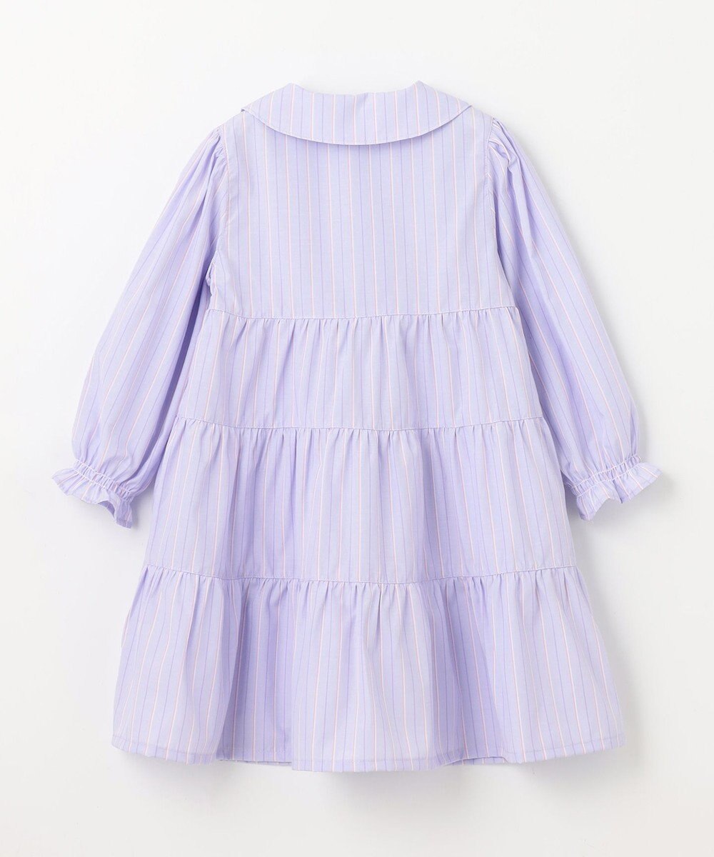 ANY KIDS ストライプ シャツ ワンピース 