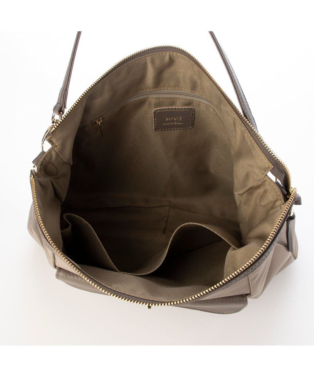 UNBILLION ペルケ perche / ナイロン牛革ヒネリかぶせ2wayトート 