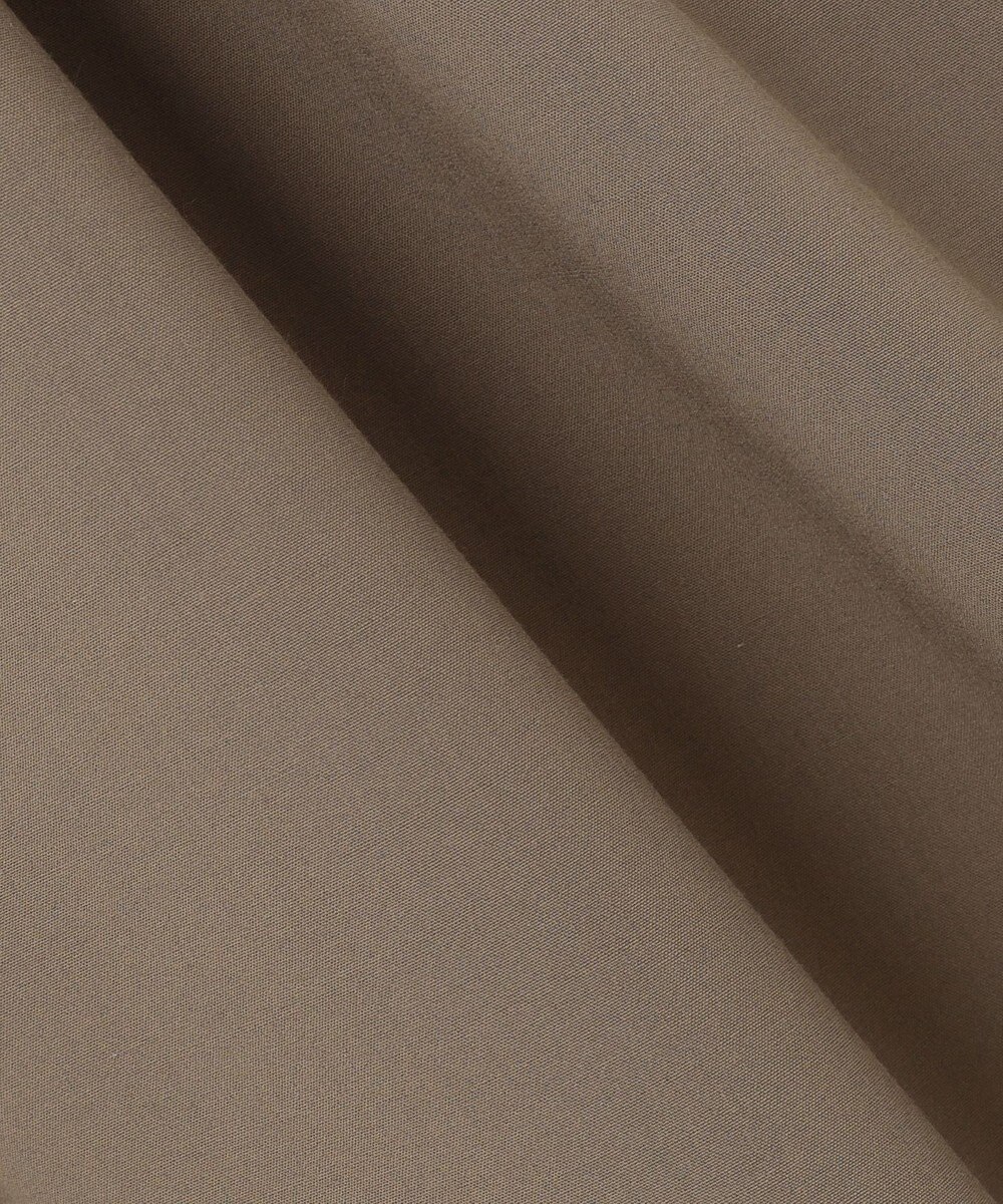 自由区 L 【洗える】ストレッチタイプライターシャツ ワンピース 