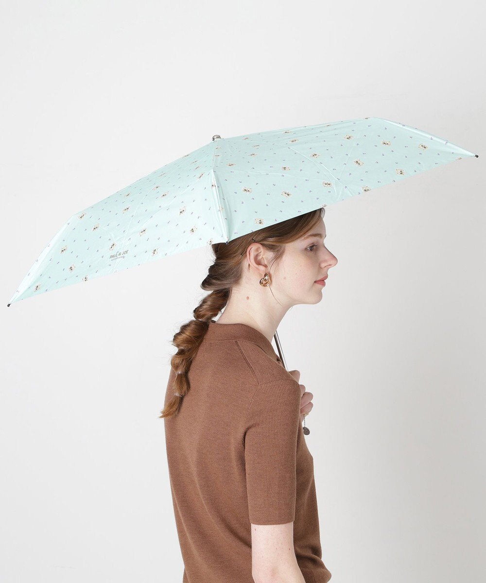 MOONBAT 【一級遮光/軽量】PAUL & JOE 晴雨兼用 折りたたみ日傘 ジプシー 総柄 