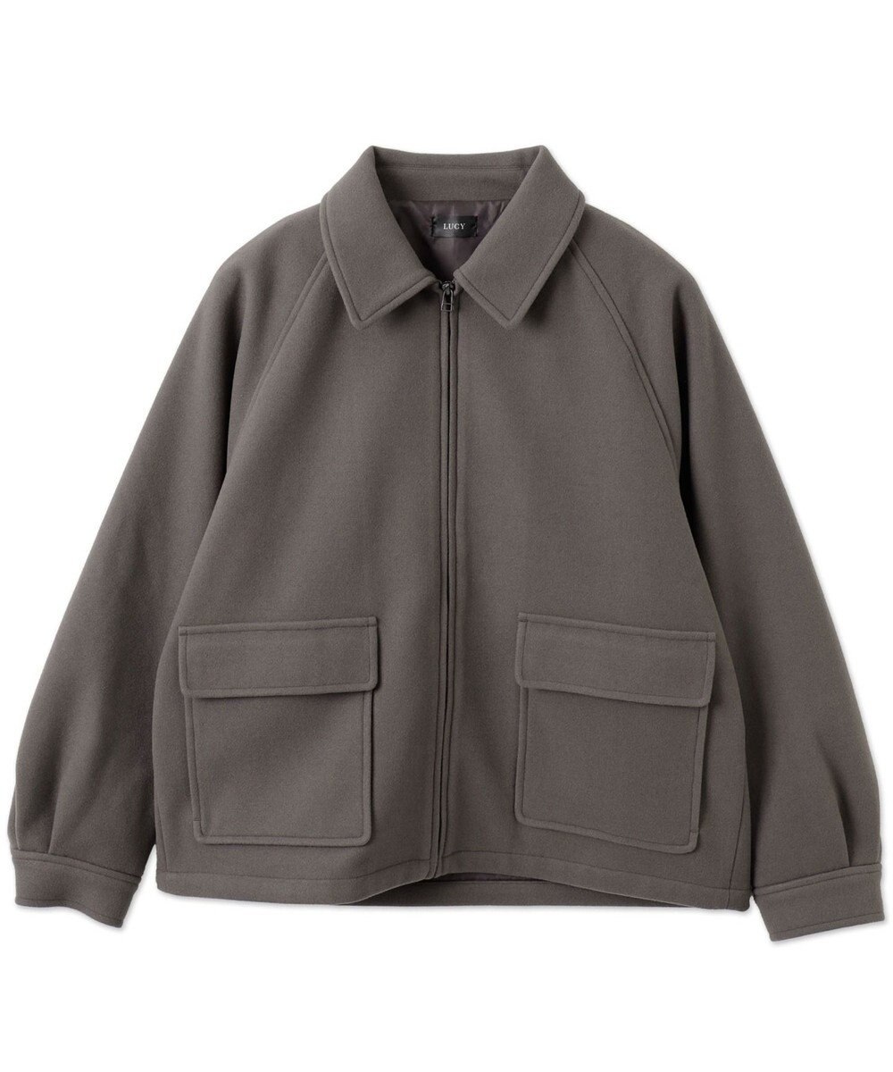 WEGO 【ユニセックス着用ITEM】メルトンショートZIPブルゾン 