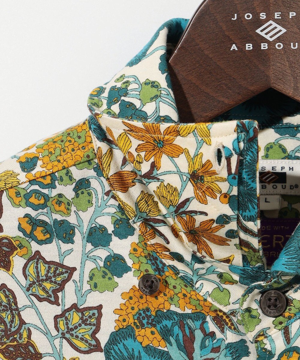 JOSEPH ABBOUD 【リバティ】リバティシェラトンジャージープリント 半袖シャツ 
