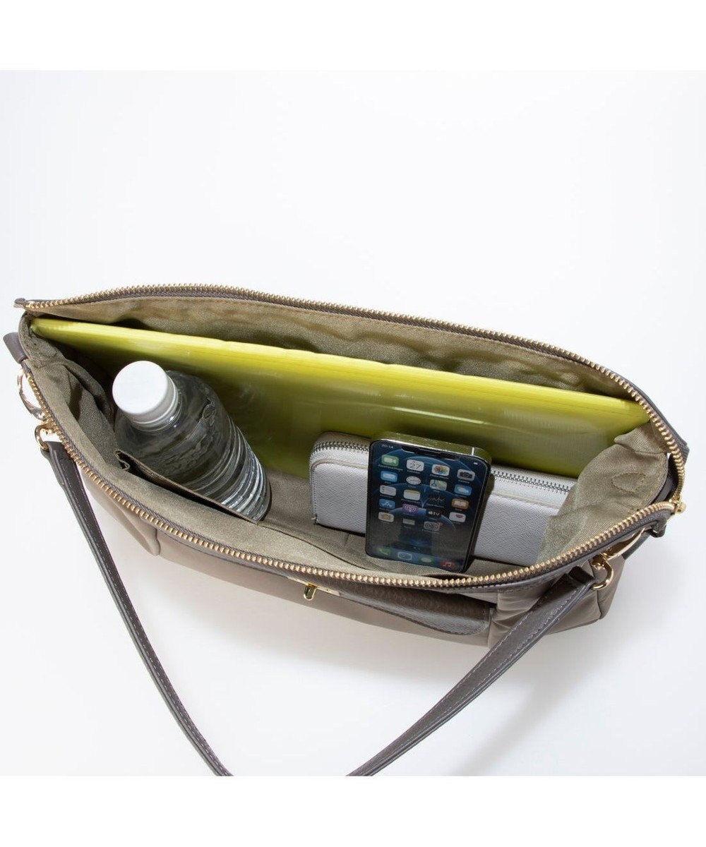 UNBILLION ペルケ perche / ナイロン牛革ヒネリかぶせ2wayトート 