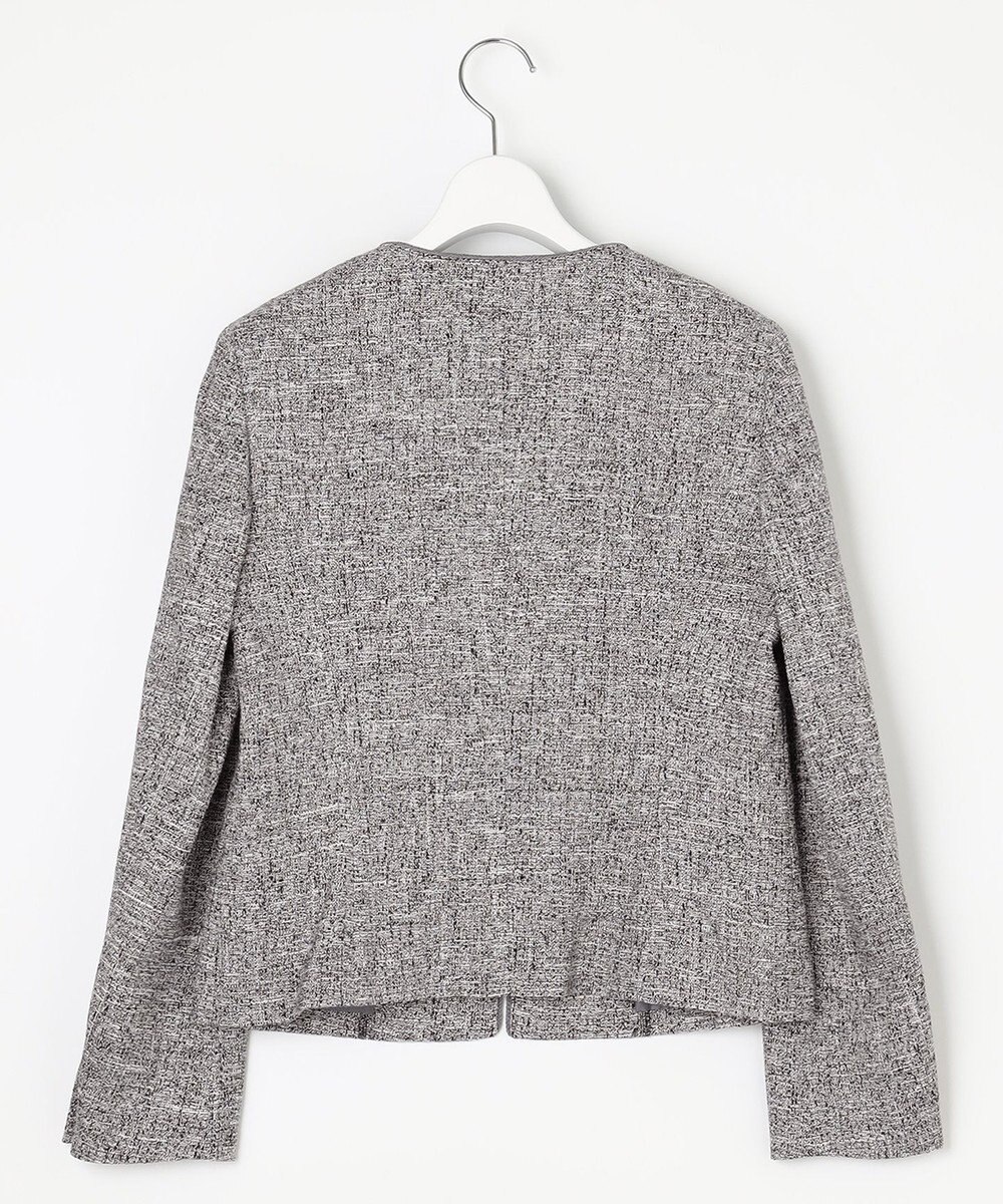 J.PRESS LADIES 【セットアップ対応】Light Tweed ノーカラー ジャケット 