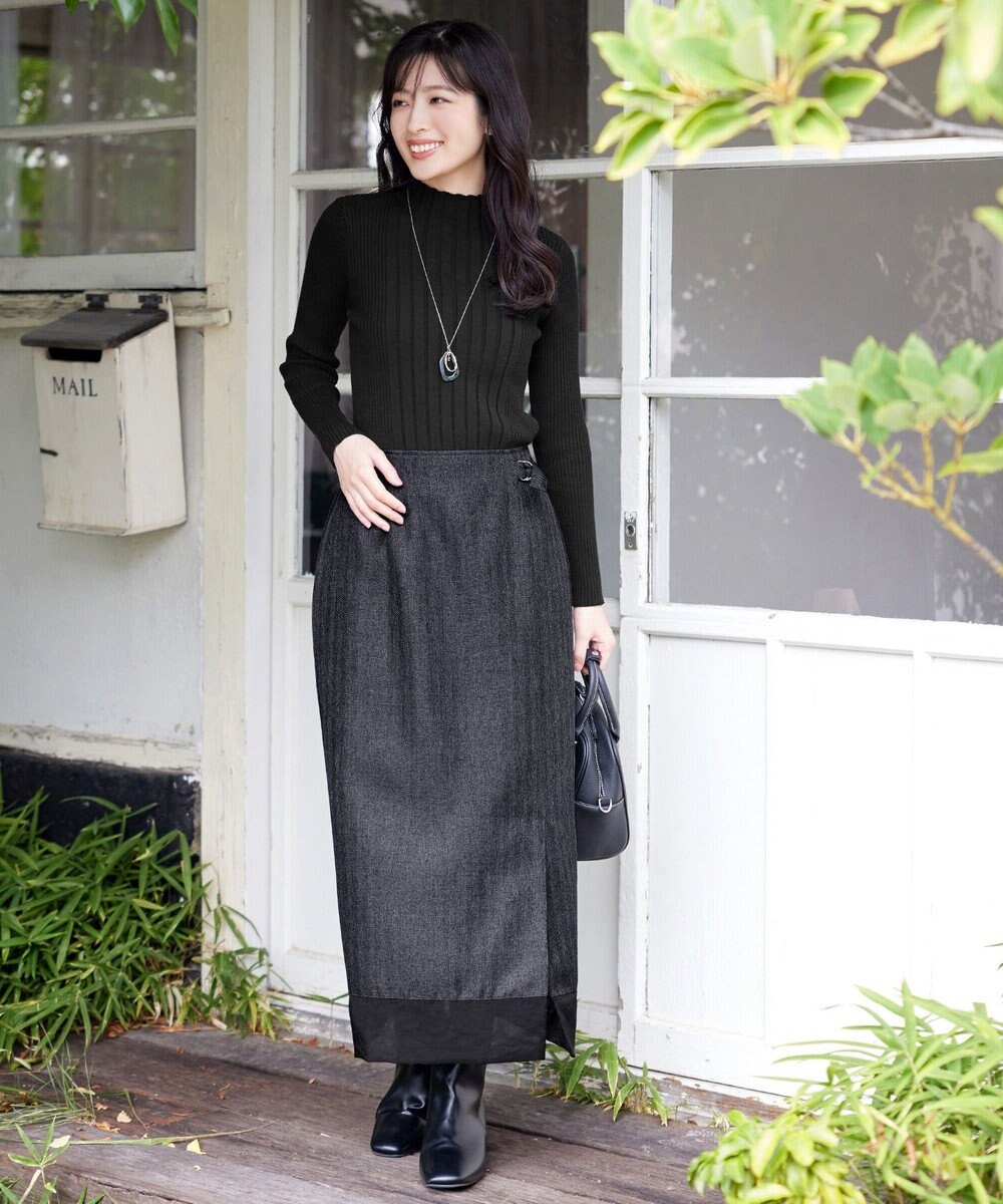 Tiaclasse 【新色追加・洗える】ランダムリブニットプルオーバー 