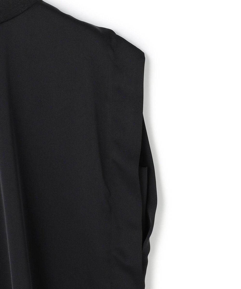 uncrave ライトダブルサテン タックブラウス 