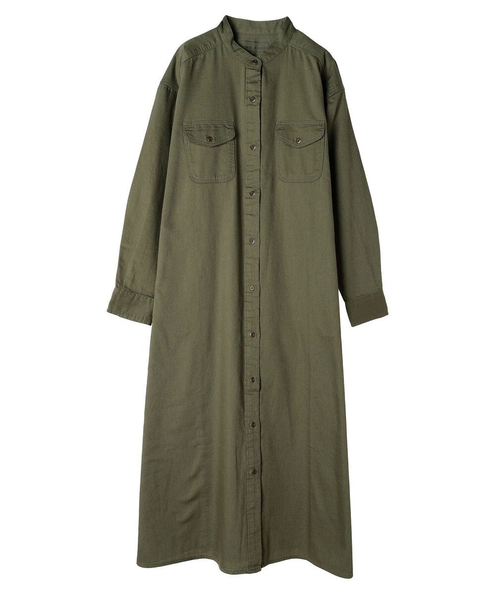 AMERICAN HOLIC ツイルＷポケットＡラインワンピース 