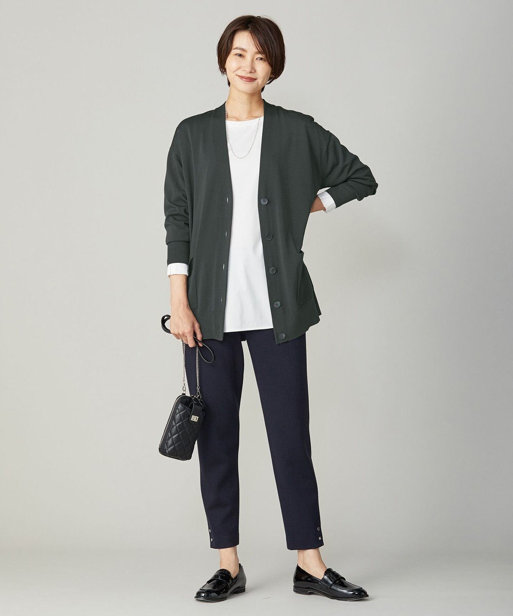 J.PRESS LADIES 【吸水速乾】プレーティングジャージー シャツテール カットソー 