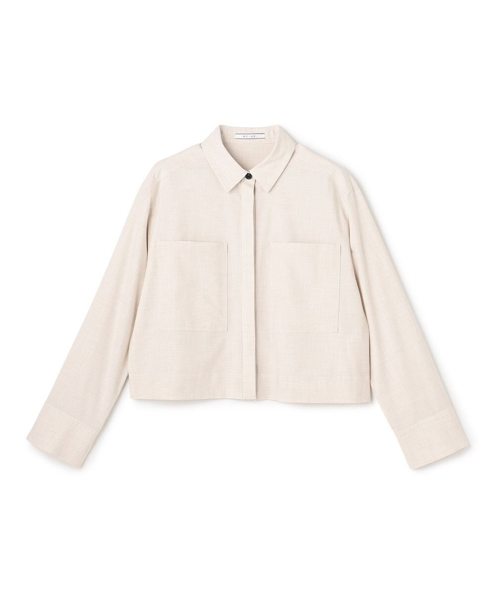 BEIGE， APOPHY / ステッチディテールショートシャツジャケット 
