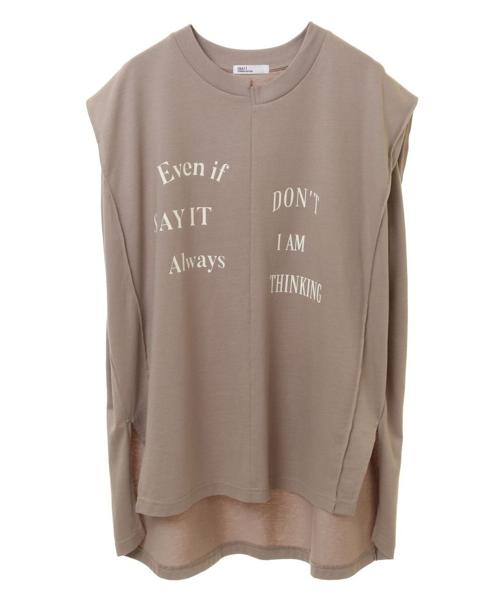 CRAFT STANDARD BOUTIQUE リメイクロゴノースリーブTee 