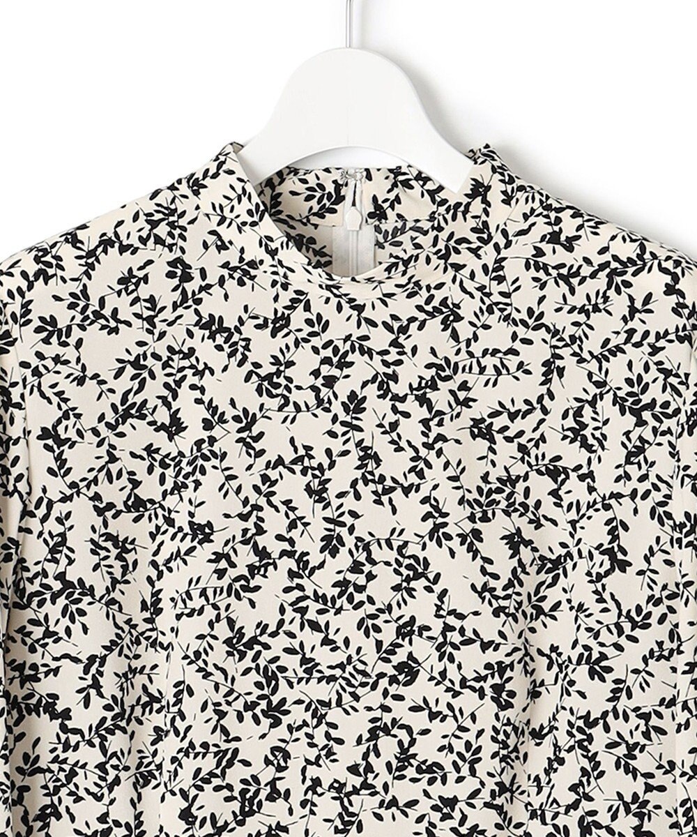 23区 【洗える】シャドーリーフプリント ワンピース 