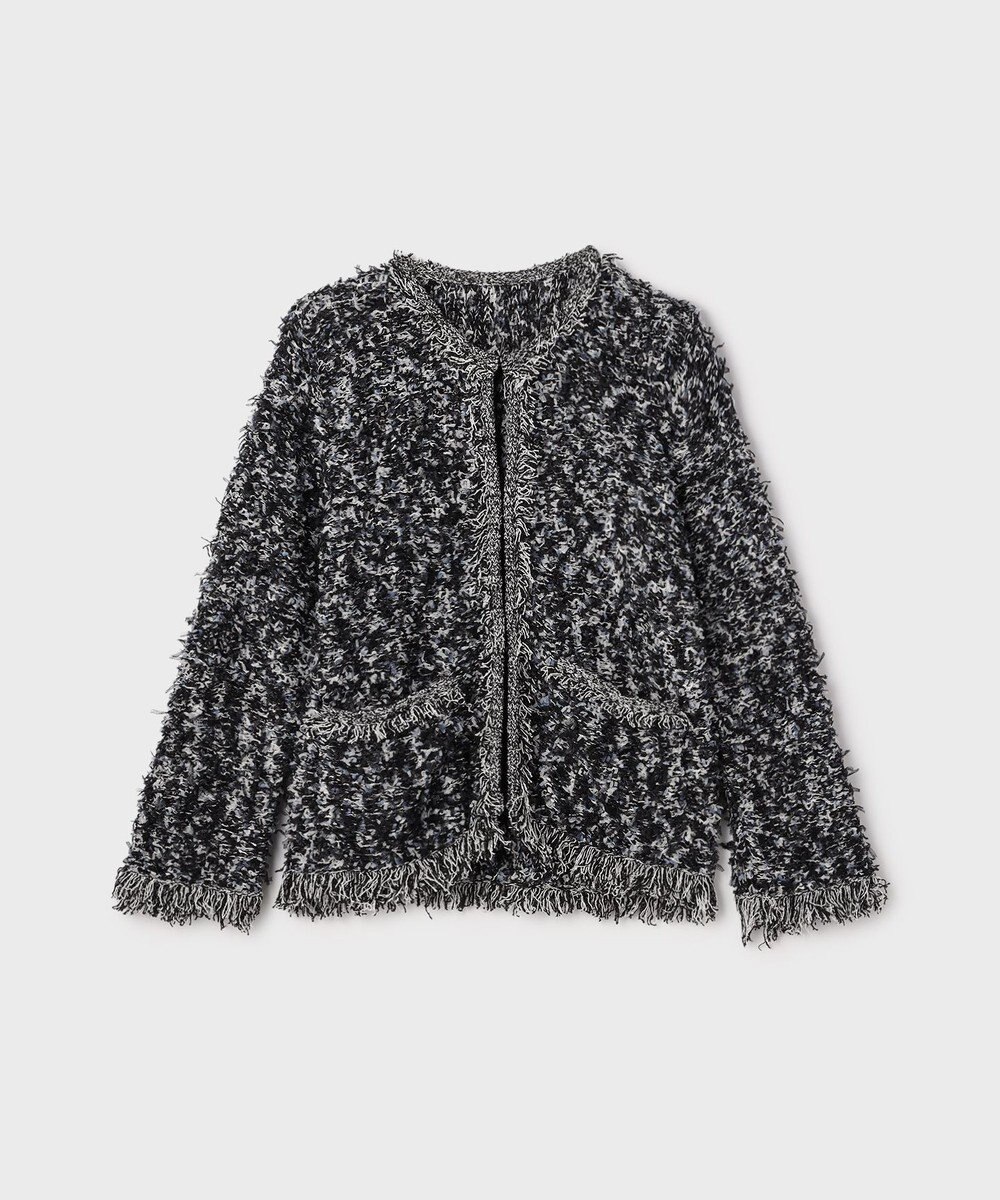 GRACE CONTINENTAL ツイーディーニットジャケット 