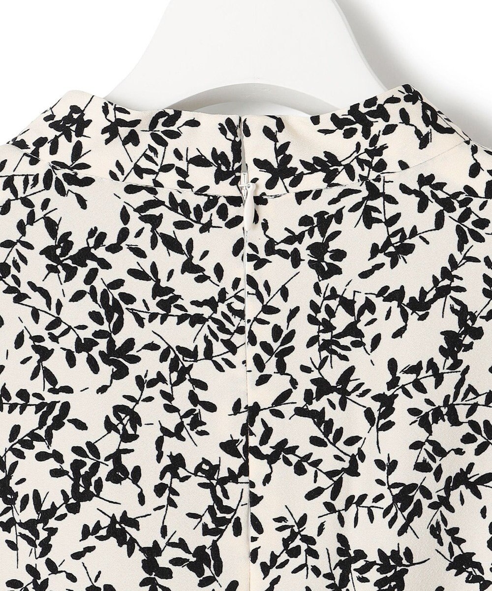 23区 L 【洗える】シャドーリーフプリント ワンピース 