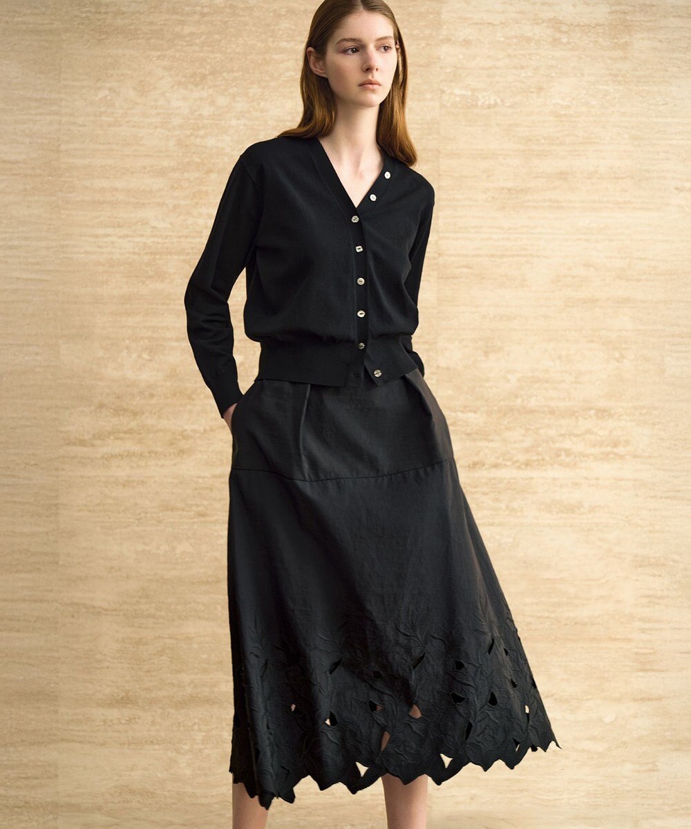 23区 【R(アール)】クラフトカットレース フレアスカート 