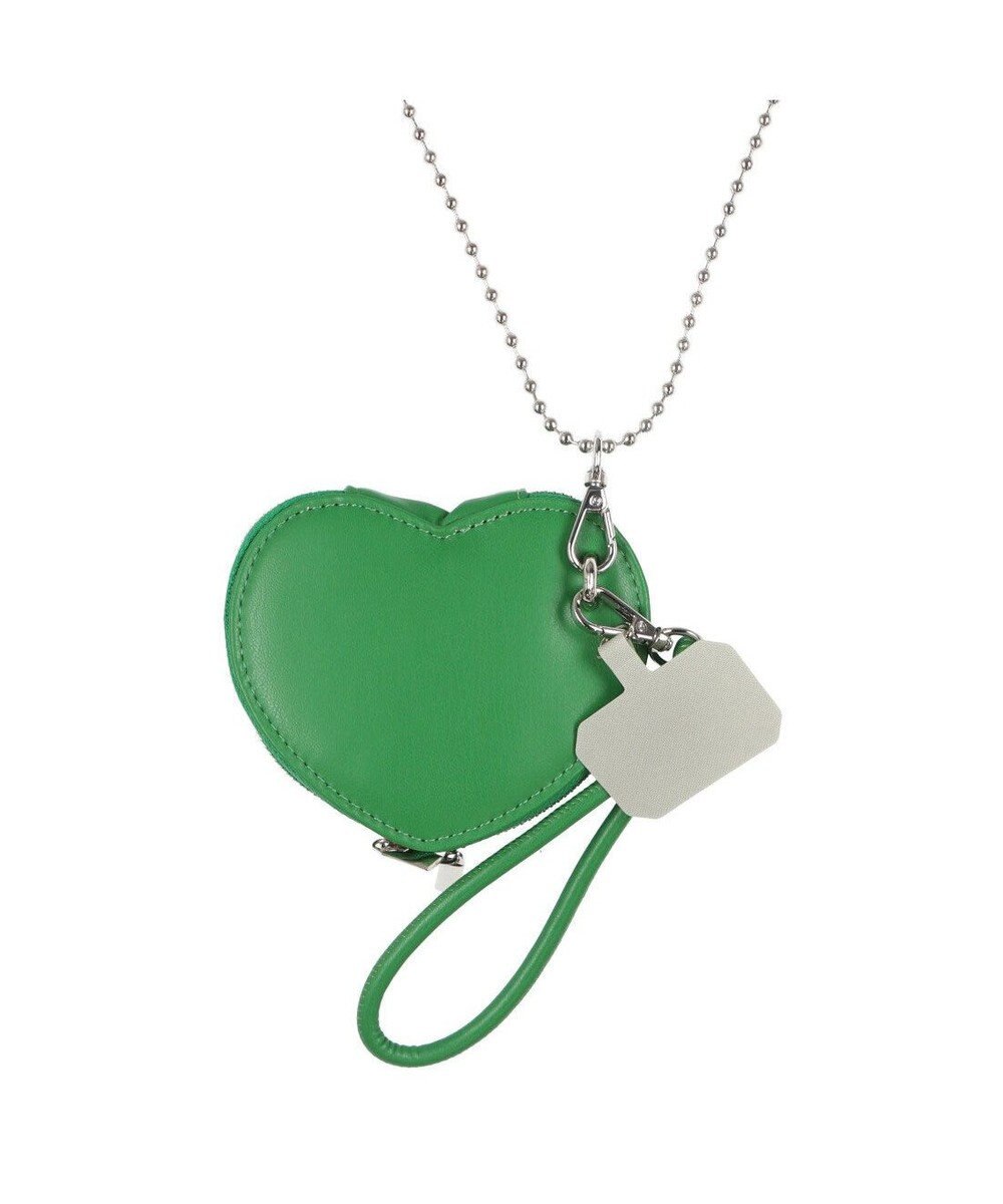 UNBILLION cachecache ハートポーチ付きボールチェーンモバイルストラップ 