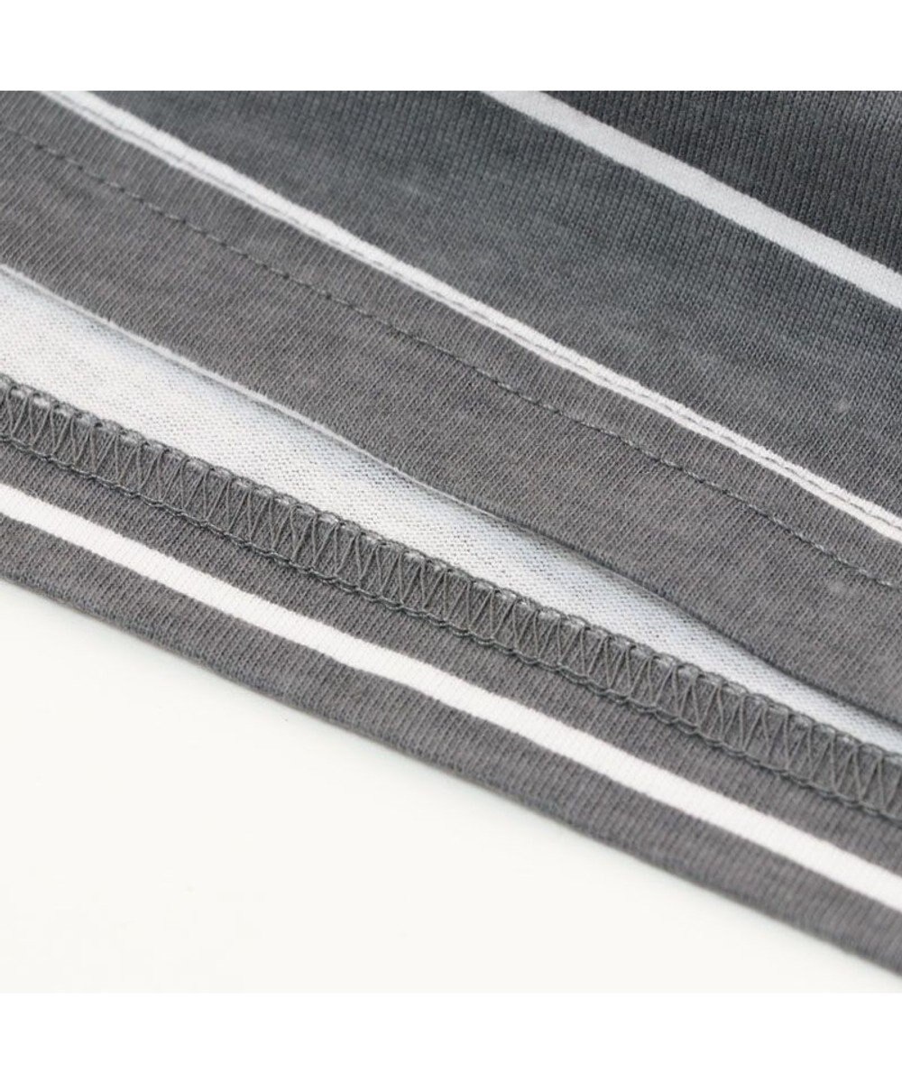 Mother garden しろたん ポケット付き Ｔシャツ 半袖 《ボーダー柄/黒色》 レディース メンズ ユニセックス 