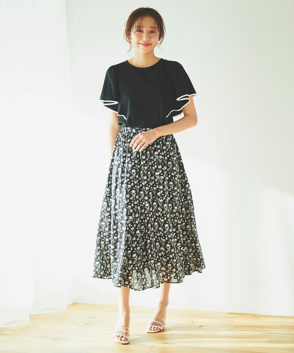 Feroux フラワープリント スカート 