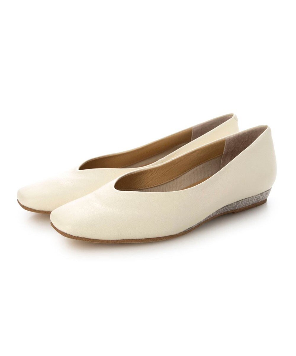 MODE ET JACOMO <MODE ET JACOMO>スクエアトゥフラットパンプス 