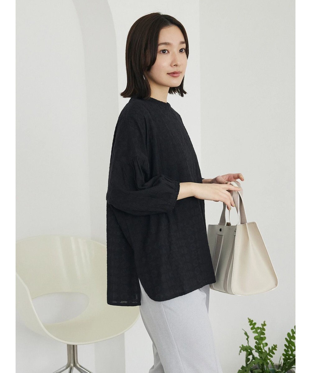 Green Parks インド綿 SET２点 刺繍７分丈ブラウス＋タンクトップ 