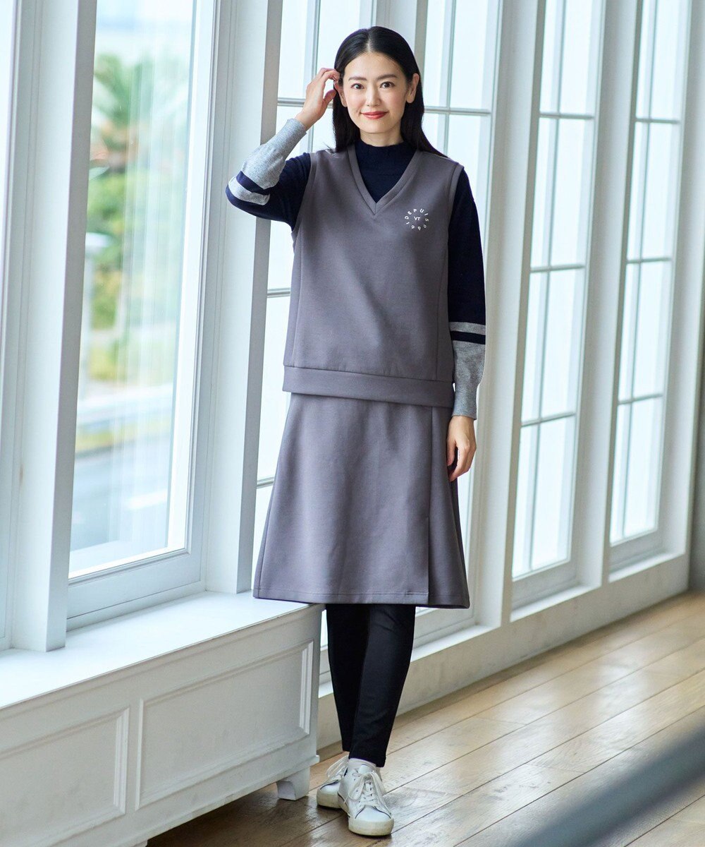 23区GOLF 【WOMEN/EC限定】カラーブロック モックニット 