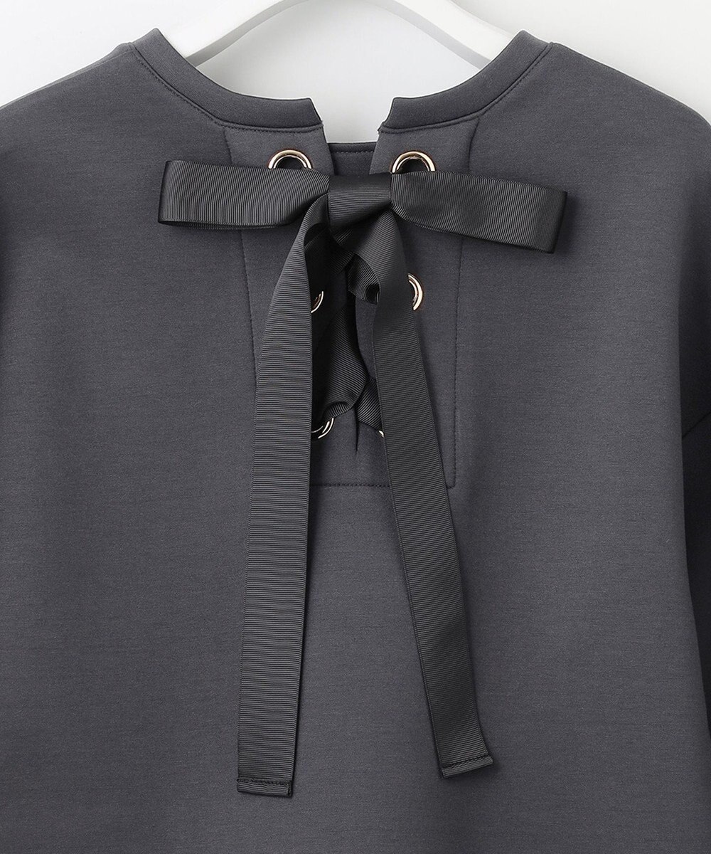 Feroux 【洗える・セットアイテム】バックリボンダンボール セットアップ 