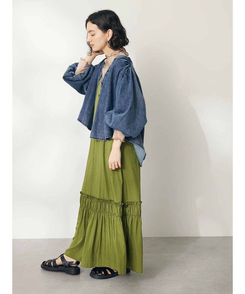 CRAFT STANDARD BOUTIQUE デニムギャザーヨークブラウス 