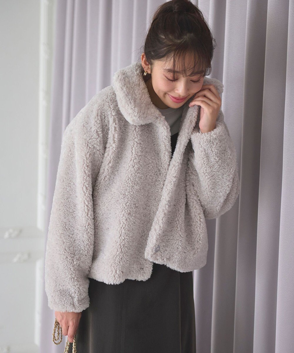 Feroux 【古畑星夏さん着用】ボア ブルゾン 