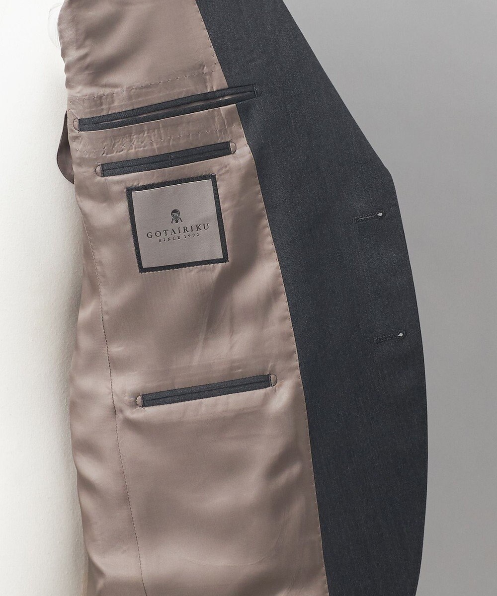 GOTAIRIKU 【御幸毛織】ドライスピナーツイルストレッチスーツ_グレー 