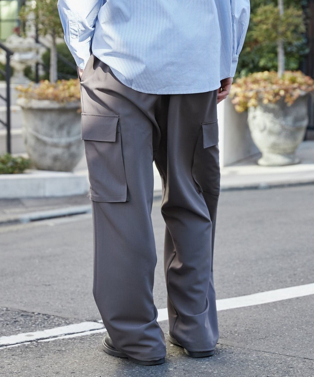 WEGO 【ウエストゴム/MLサイズ展開】イージーワイドカーゴスラックス 