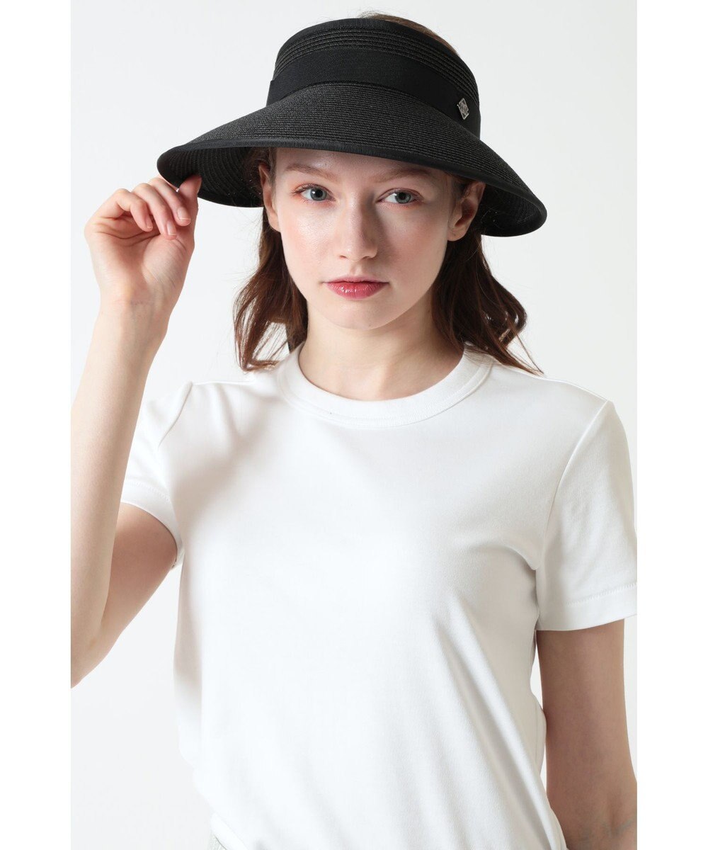 DAKS DAKS GOLF バックリボン 天然草ワイドバイザー 