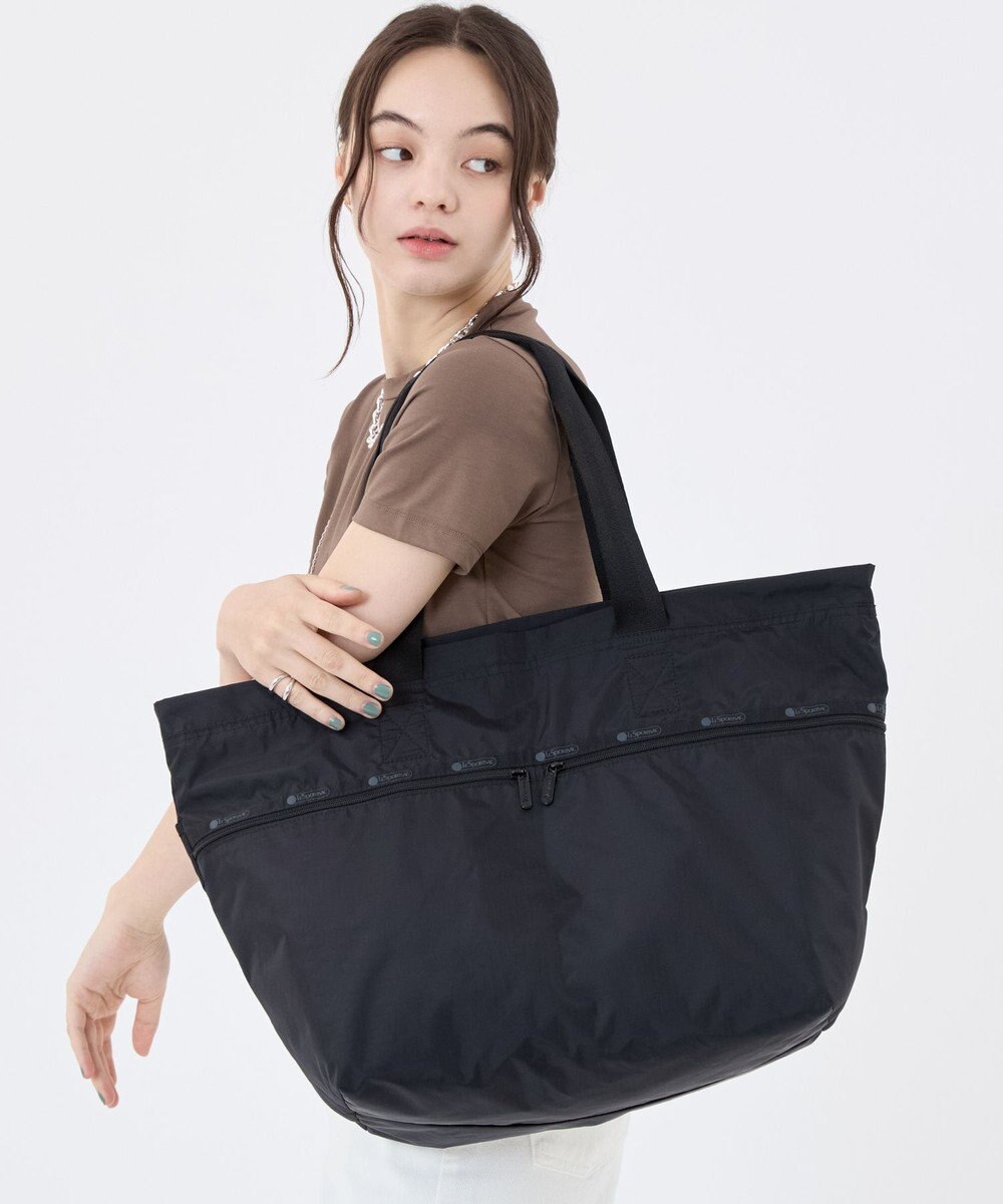 LeSportsac CARLIN ZIP TOP TOTE BAG 【日本限定】リサイクルドブラックJP 