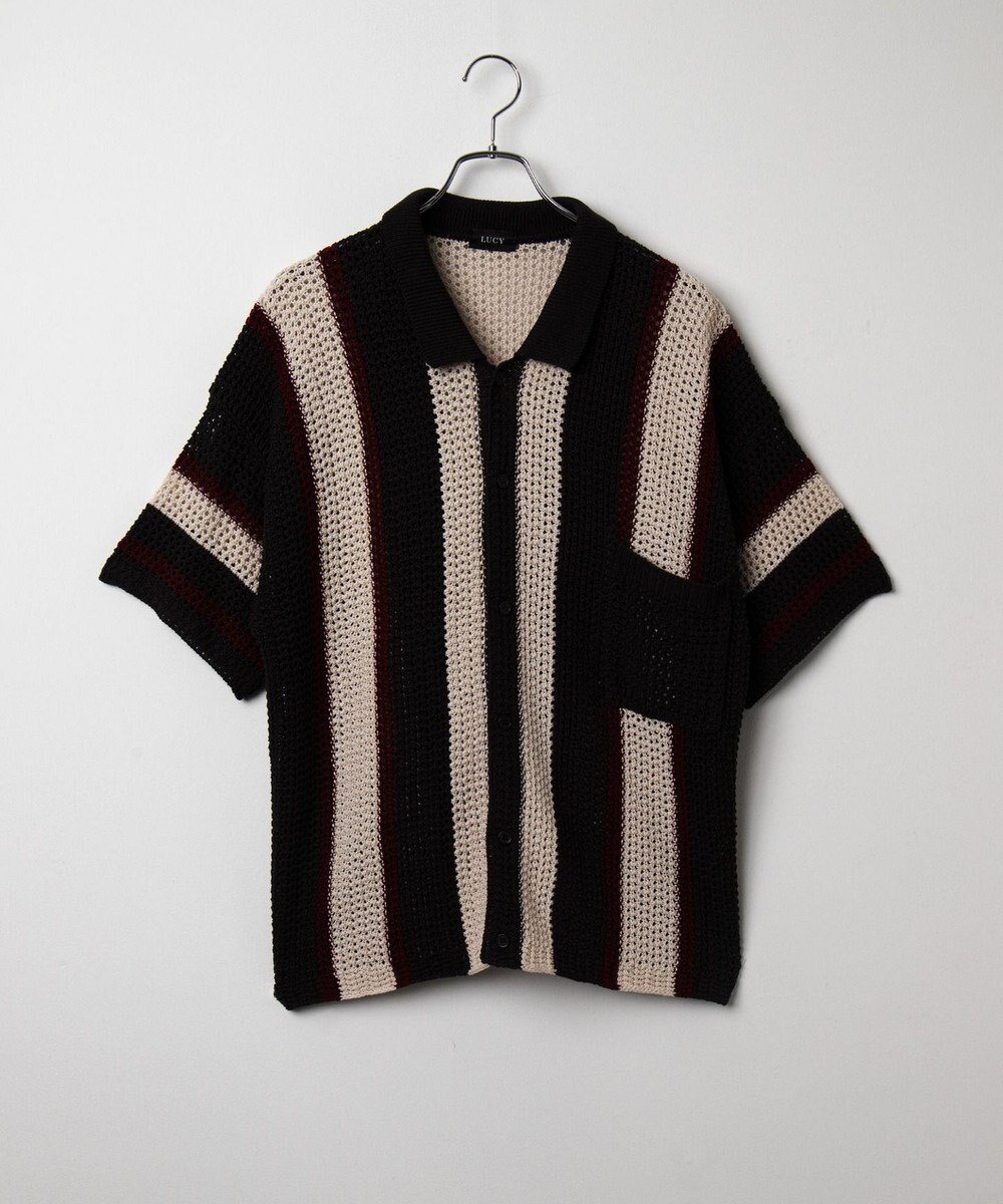 WEGO メッシュストライプニットカーディガン（SS） 