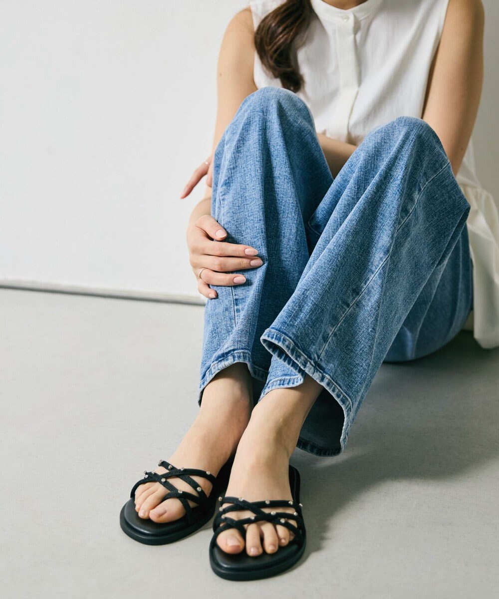 steppi ビジュー トング サンダル 