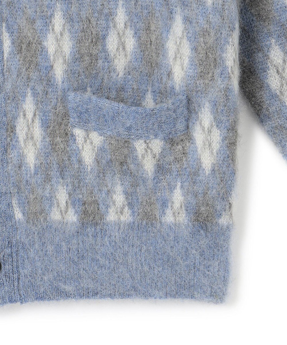 J.PRESS MEN 【WEB限定カラー有】モヘアヤーン アーガイルカーディガン 