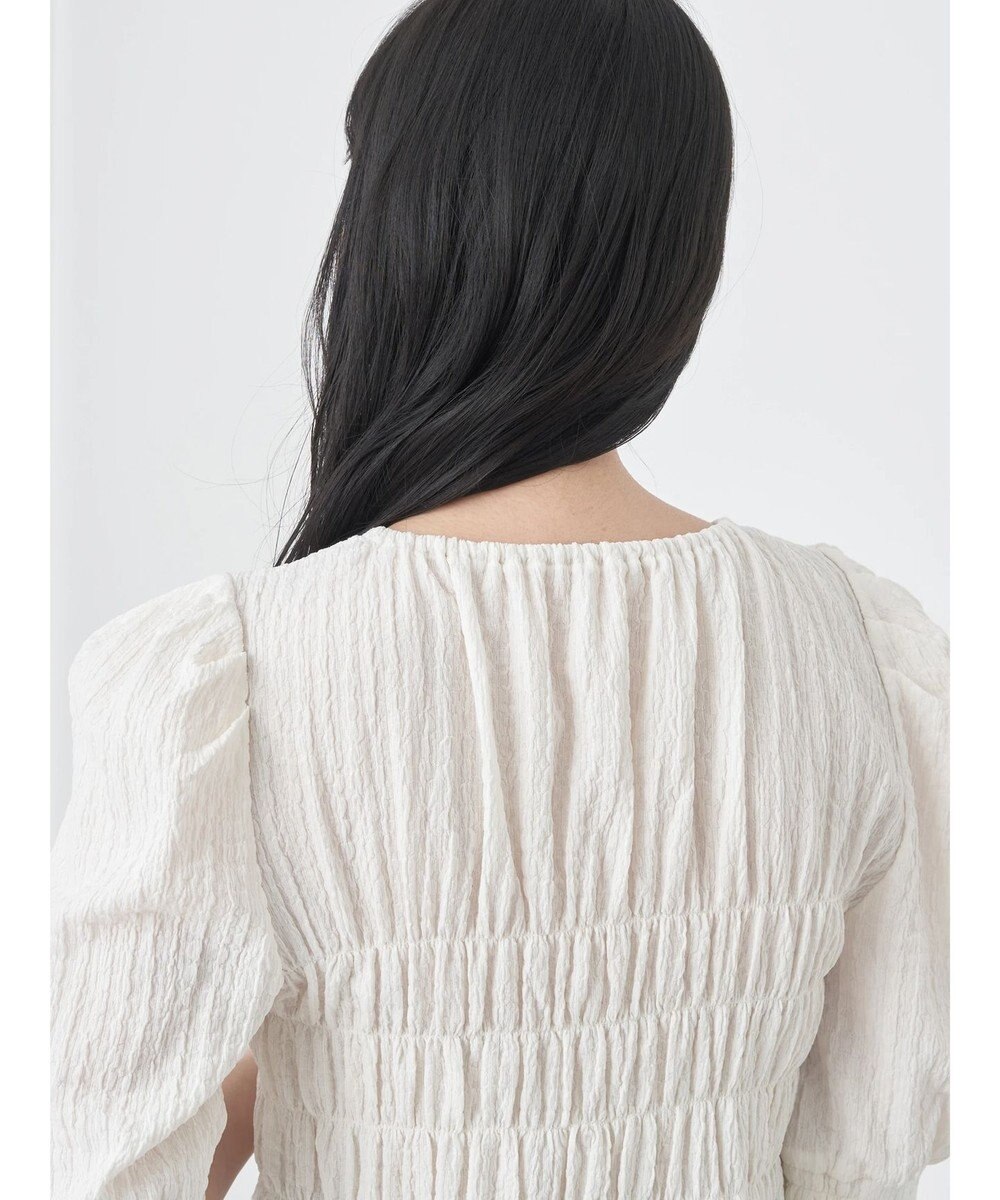 earth music&ecology ポコポコシャーリングトップス 