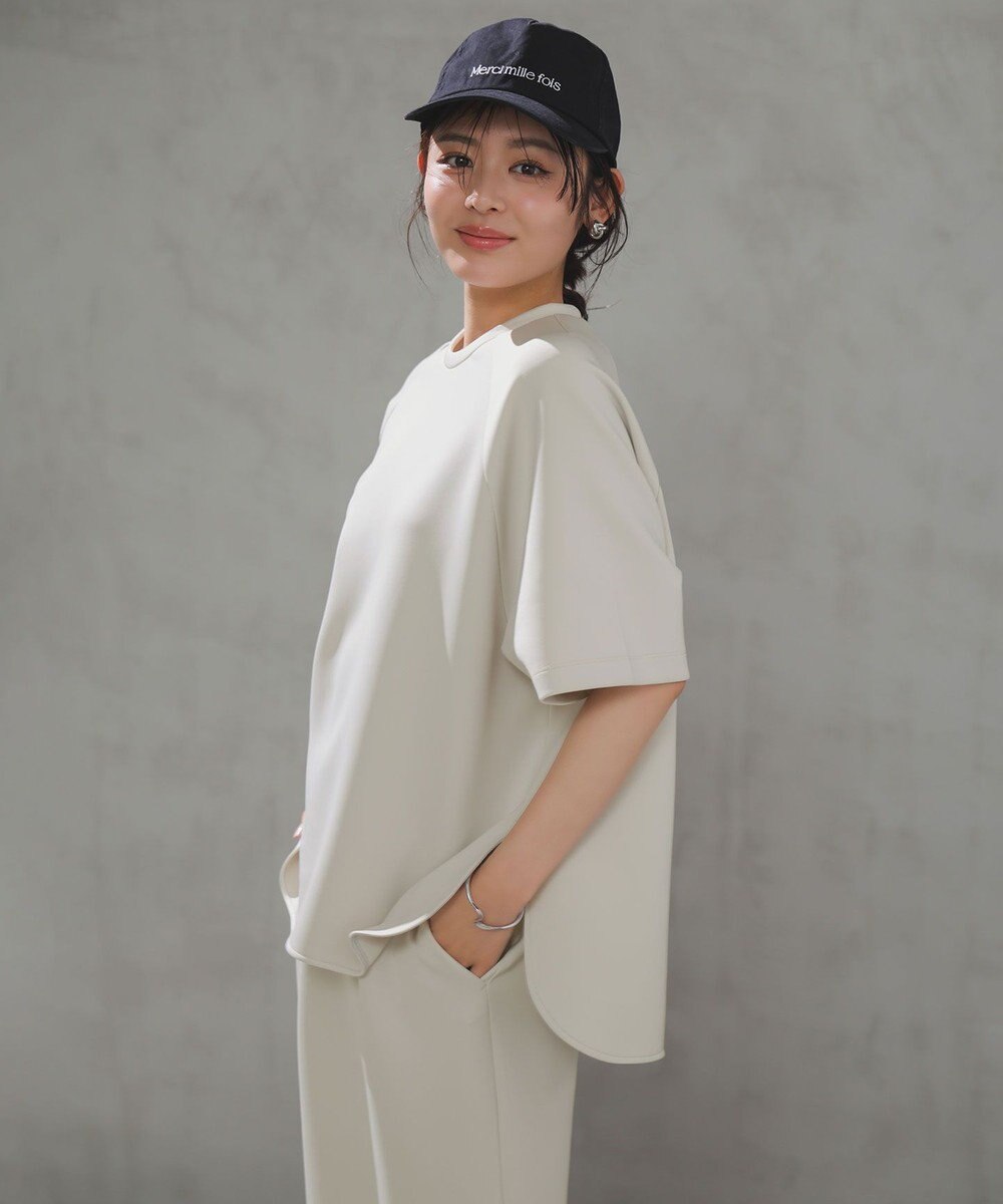 UNFILO L BEAUTY FORM JERSEY light バックZIP プルオーバー 