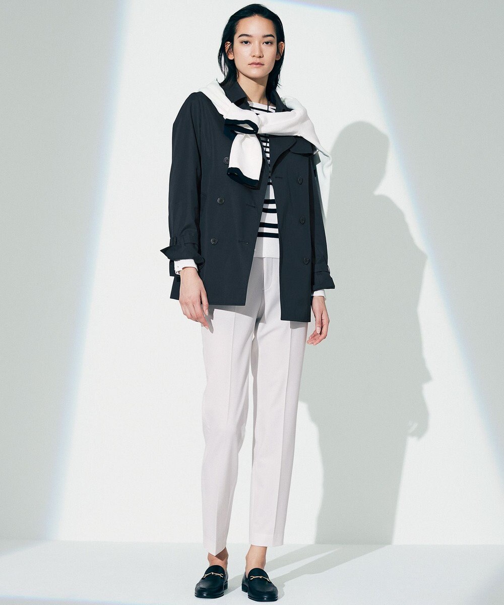 23区 S 【洗える】ラスターコットンポリエステル ボーダー ニット 