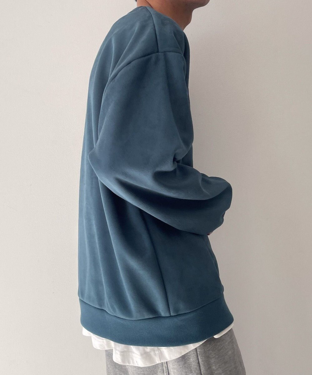 WEGO フェイクスウェードロゴプルオーバー 