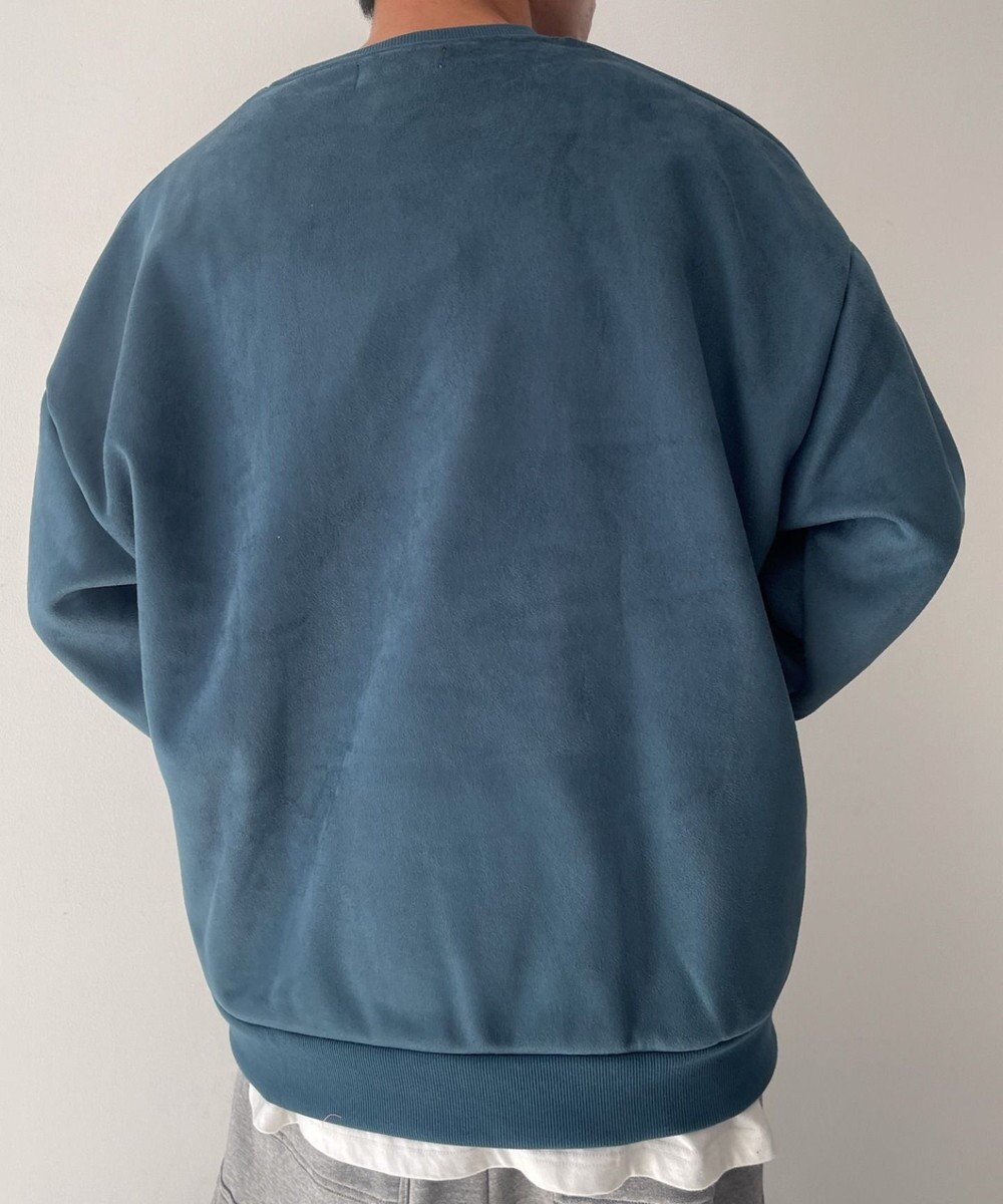 WEGO フェイクスウェードロゴプルオーバー 