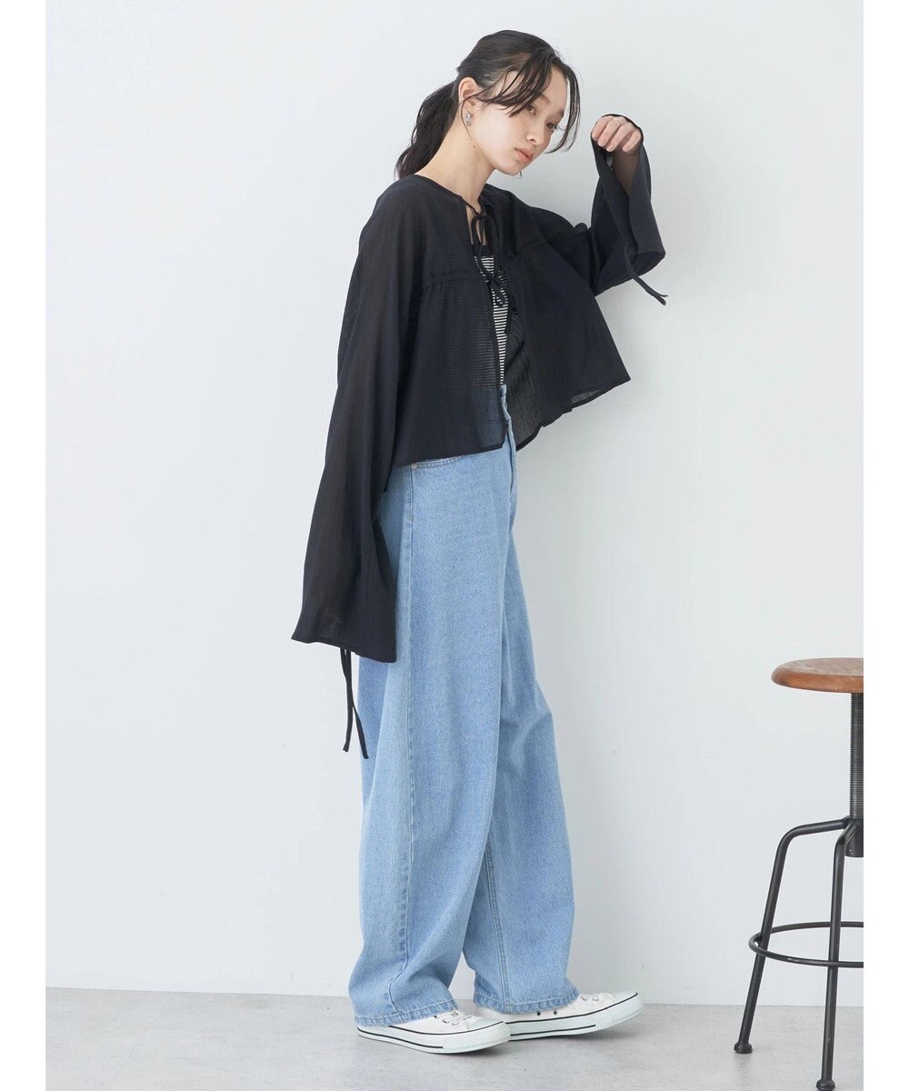 earth music&ecology ワッシャードロスト羽織りシャツ 